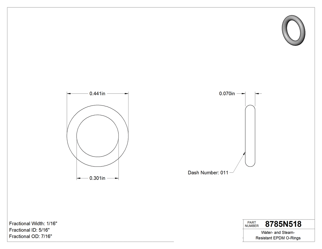Technical drawing - 8785N518